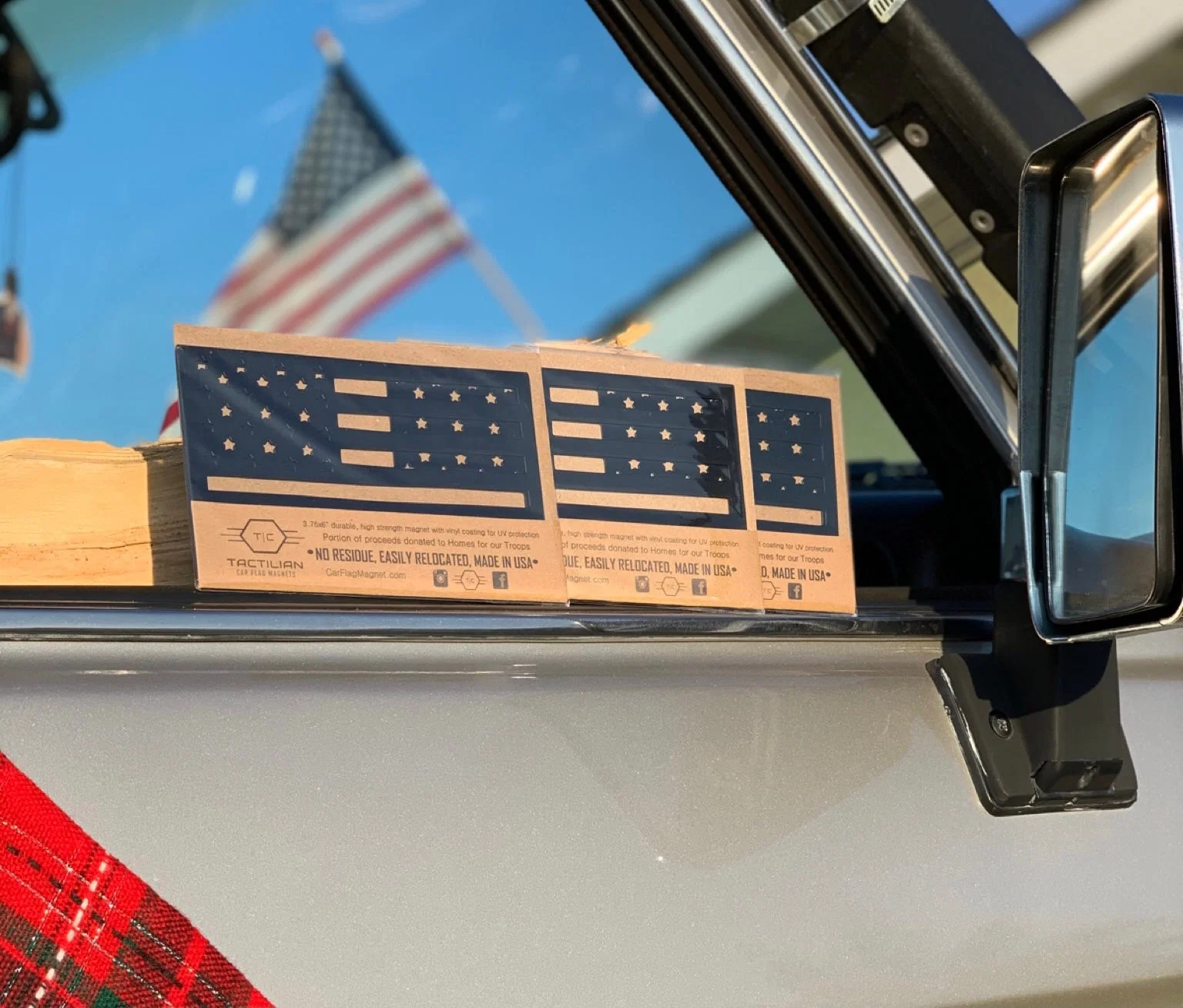 American Flag Vehicle Magnets - Black (Best-Seller) - Image 10